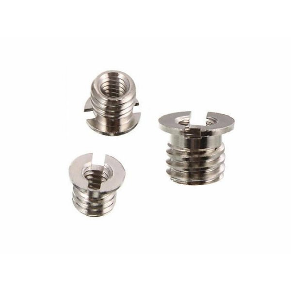 Quarter Inch to Three Eighths Inch Convert Screw Adapter For Tripod etc