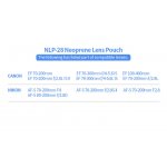 JJC NLP-28 Professional Neoprene Lens Pouch 100 x 280mm