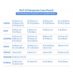 JJC NLP-10 Professional Quality Neoprene Lens Pouch 74 x 100mm