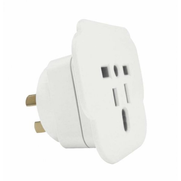 Safety SDoC approved Travel Power Plug NZ Adaptor - WHITE