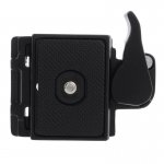 323 Quick Release Clamp Adapter + 200PL-14 Quick Release Plate - BLACK