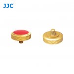 JJC Professional Deluxe Soft Release Button for cameras - Gold and red