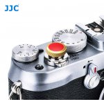 JJC Professional Deluxe Soft Release Button for cameras - Gold and red