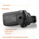 Vertical Battery Grip for Canon 5D4 MarkIV work with LP-E6N LP-E6