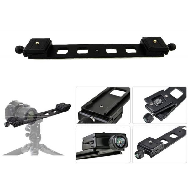 Double Camera Plate with Quick Release Plates Three Eighths Inch