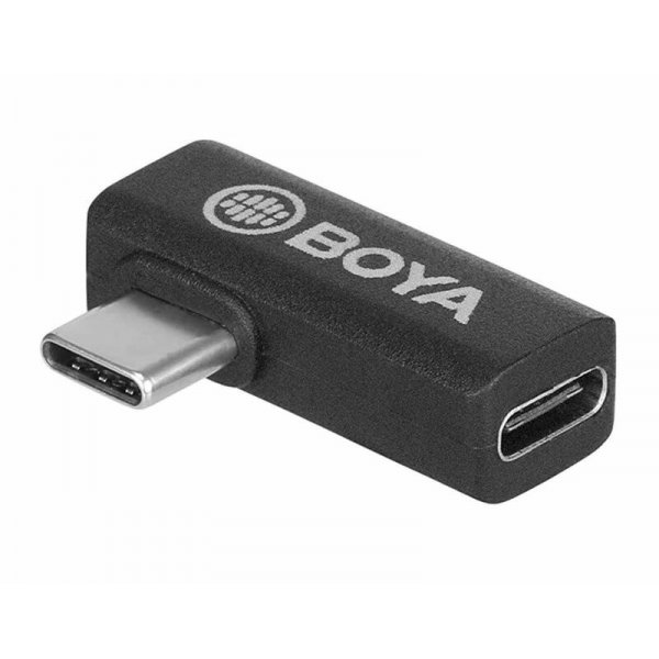 Boya Professional BY-K5 USB C Right Angle Audio Adapter male to female