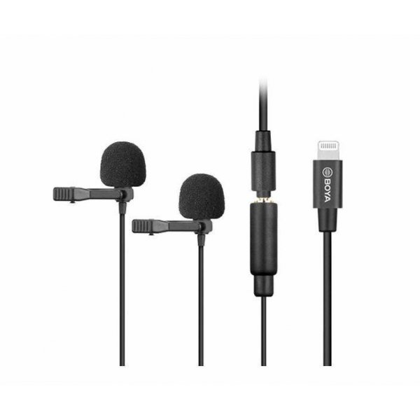Boya Two Person Lavalier Microphone for iOS Devices