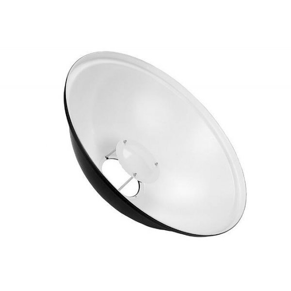 Professional 55cm White Beauty Dish for Studio Flash with Bowens S Mount