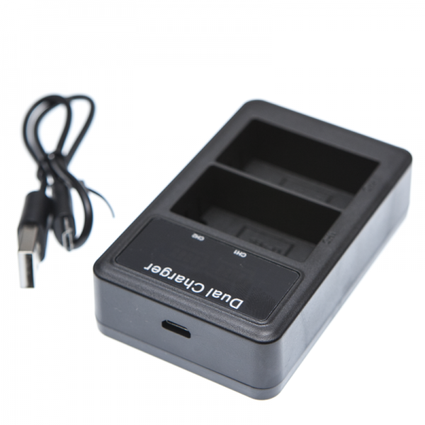 LP-E6 Li-ion Battery Charger Rechargeable LED Display with USB Cable for Canon