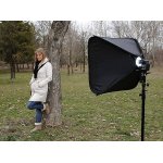 Easybox - professional softbox with grid for portable flash 60cm