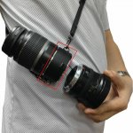Dual Lens Flipper Lens Holder Double Lens Adapter Changer for Nikon DSLR Camera