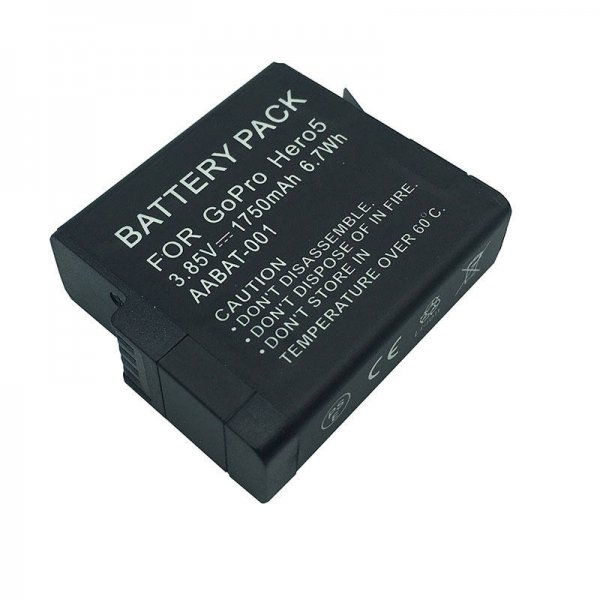 Replacement third party battery for GoPro HERO5 HERO6