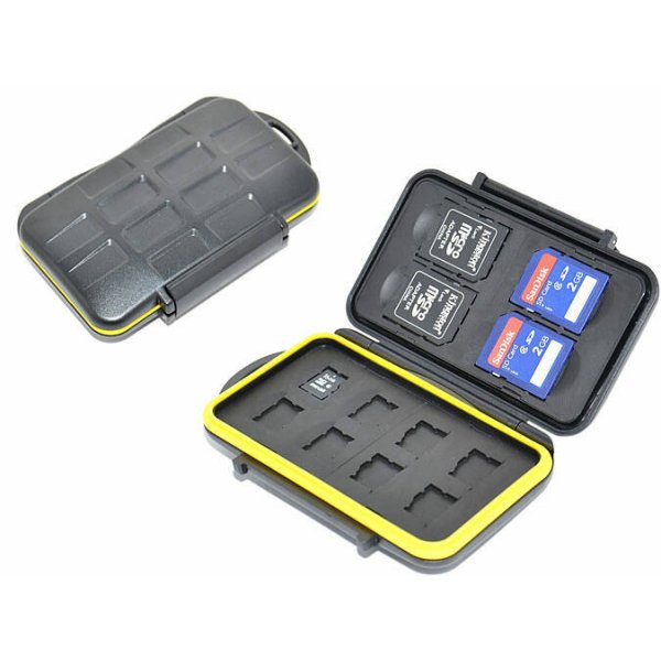 Water-Resistant Memory Card Case 4x SD 8x microSD