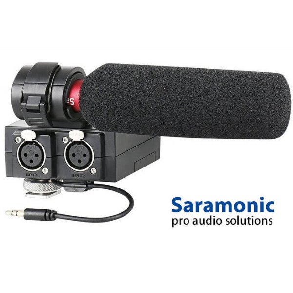 Saramonic SR-NV5 MixMic Audio Adapter with Shotgun Microphone