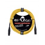 Mophead 15 Foot 4.5m XLR Extension Braided Cable Yellow Brown