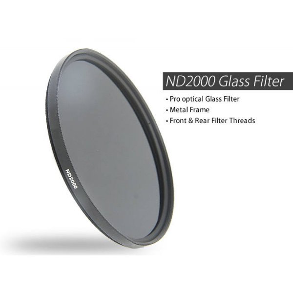 52mm ND2000 Optical glass Neutral Density 11 Stop Filter