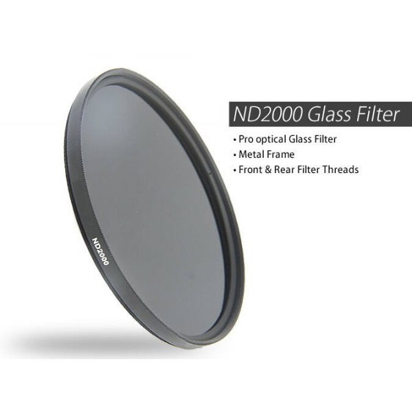 58mm ND2000 Optical glass Neutral Density 11 Stop Filter