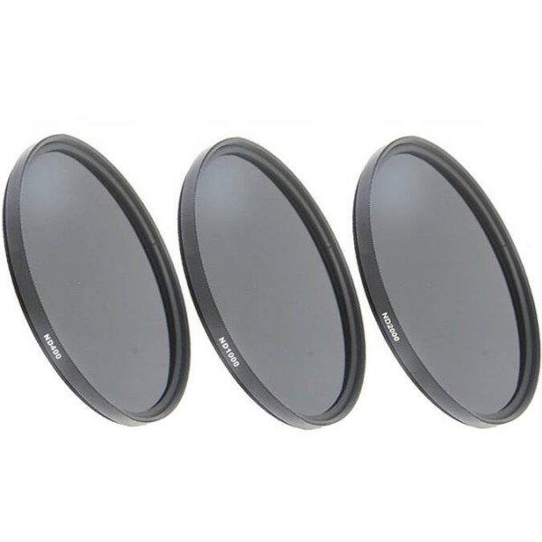 67mm ND400 ND1000 and ND2000 Optical Glass Pro Neutral Density Filter Set