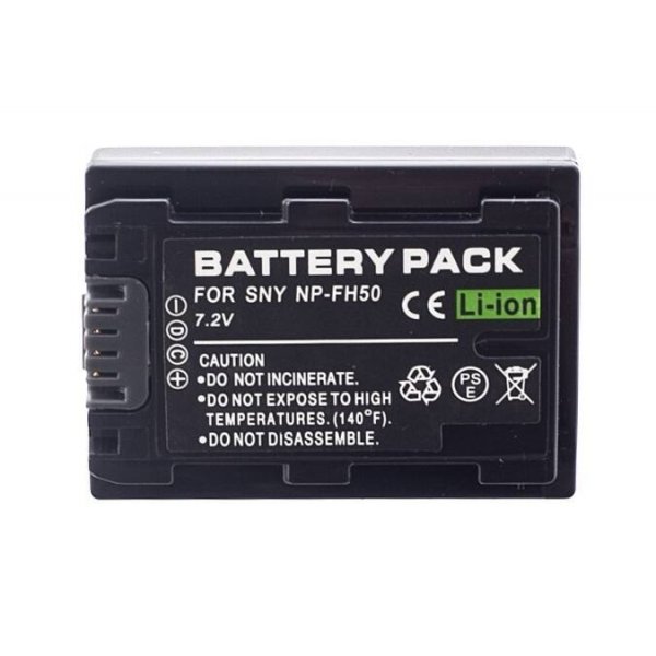 New NP-FH50 Battery for Sony Handycam A380 A330 A230 A290 HX1 SR87 SR77E