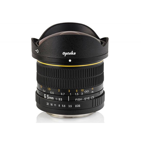 Opteka 6.5mm HD Fisheye Lens for Canon EOS