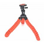 Flexible Deluxe Tripod + Phone Holder Combo RED Maximum height 25cm