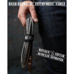 Mophead Road Ready Braided Instrument Cable Straight Black and White