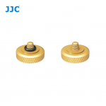 JJC Deluxe Soft Release Button Gold Brown