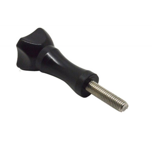 GoPro and Action Camera Compatible long black plastic thumb screw