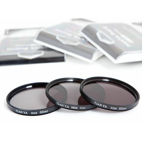 Neutral Density Filter SET ND2 ND4 and ND8 55mm