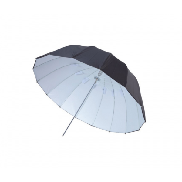 16 Rib Deep Umbrella 63 inch White black