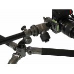 Professional Horizontal Neck Multi Function Camera Tripod 6kgs Max Load 1.57m